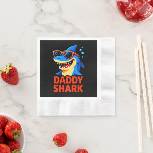 Daddy Shark Vaderdag geschenken Servet (Insitu)