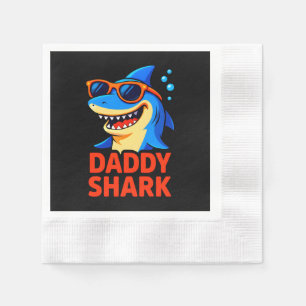 Daddy Shark Vaderdag geschenken Servet