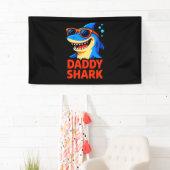 Daddy Shark Vaderdag geschenken Spandoek (Insitu)