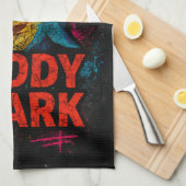 Daddy Shark Vaderdag geschenken Theedoek (Quarter Fold)