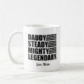 Daddy Steady Mighty Legendary Gepersonaliseerd Koffiemok (Links)