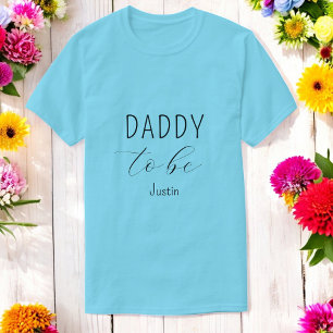 Daddy to Be Baby shower Blauw T-shirt