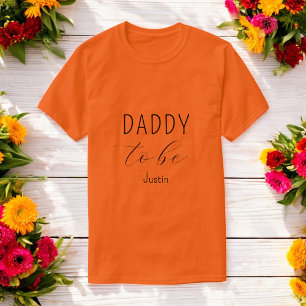 Daddy to Be Baby shower Sinaasappel T-shirt