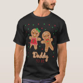 Daddy To Be Gender Reveal Gingerbread T Shirt  (Voorkant)