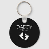 Daddy To Be New Dad Gift Tee Sleutelhanger (Voorkant)