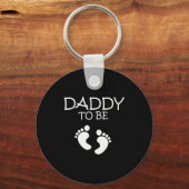 Daddy To Be New Dad Gift Tee Sleutelhanger (Voorkant)