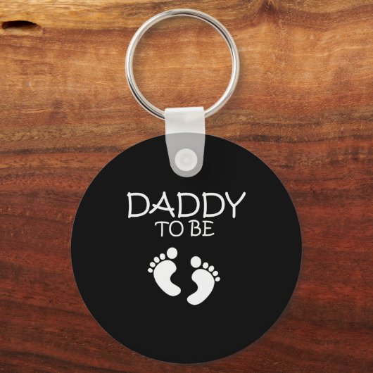 Daddy To Be New Dad Gift Tee Sleutelhanger (Voorkant)