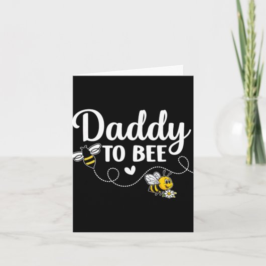 Daddy To Bee Gender Reveal Pregnancy Announcement  Kaart (Voorkant)