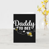 Daddy To Bee Gender Reveal Pregnancy Announcement  Kaart (Gele Bloem)