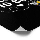 Daddy To Bee Gender Reveal Pregnancy Announcement  Poster (Hoek)