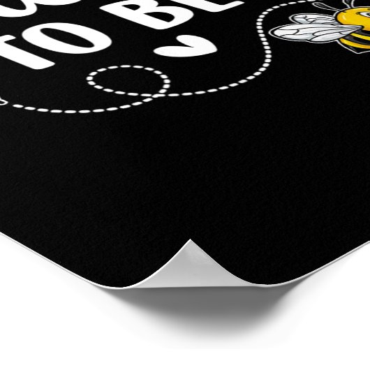 Daddy To Bee Gender Reveal Pregnancy Announcement  Poster (Hoek)