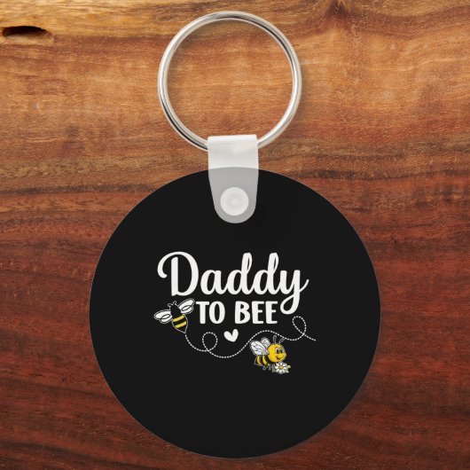 Daddy To Bee Gender Reveal Pregnancy Announcement  Sleutelhanger (Voorkant)