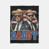 Daddy Trump 9  Fleece Deken (Voorkant)