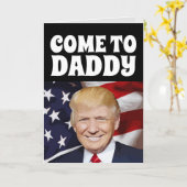 DADDY TRUMP FUNNY BIRTHDAY-KAARTEN VOOR HAAR KAART (Gele Bloem)