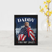 Daddy Trump Grappig Overhemd - Daddy Trump Kaart (Gele Bloem)