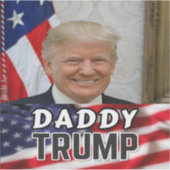 Daddy Trump Sticker (Voorkant)