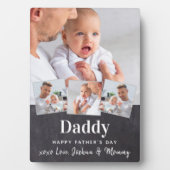 DADDY Vaderdag 4 Photo Collage Chalkboard Plaq Fotoplaat (voorkant)