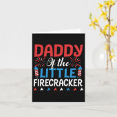 Daddy van de Little Firecracker-shirt 4 juli Kaart (Gele Bloem)