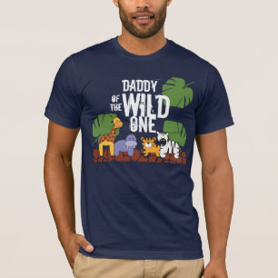 DADDY VAN DE WILD ONE Safari 1st Birthday Party T-shirt