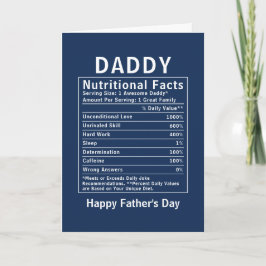 Daddy Voedingsfeiten vadersdag cadeaus Kaart