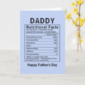 Daddy Voedingsfeiten vadersdag cadeaus Kaart (Gele Bloem)