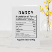 Daddy Voedingsfeiten vadersdag cadeaus Kaart (Gele Bloem)
