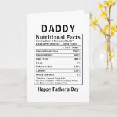 Daddy Voedingsfeiten vadersdag cadeaus Kaart (Gele Bloem)