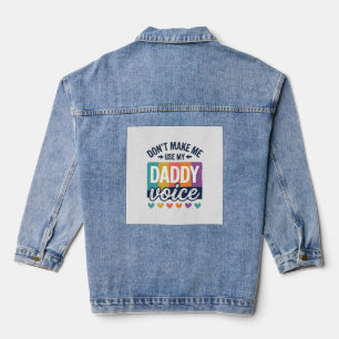 Daddy Voice Vintage Pride T-shirt ontwerp_1 Denim Jacket