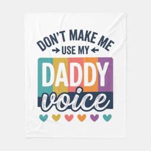 Daddy Voice Vintage Pride T-shirt ontwerp_1 Fleece Deken