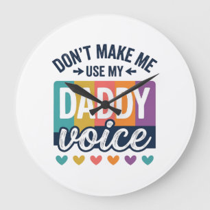 Daddy Voice Vintage Pride T-shirt ontwerp_1 Grote Klok