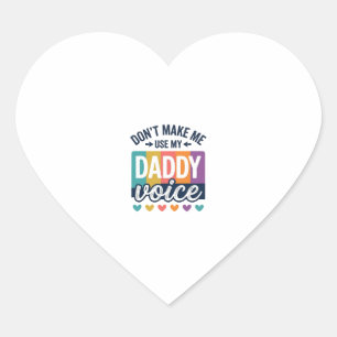 Daddy Voice Vintage Pride T-shirt ontwerp_1 Hart Sticker