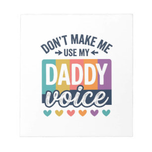 Daddy Voice Vintage Pride T-shirt ontwerp_1 Notitieblok