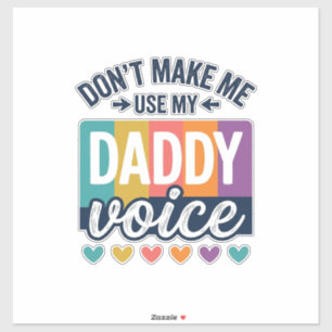 Daddy Voice Vintage Pride T-shirt ontwerp_1 Sticker