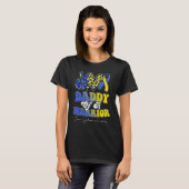 Daddy Warrior Down Syndrome Awareness Family T-shirt (Voorkant volledig)