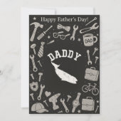 Daddy Whale Vist Reel Cool Dad Vaders Day Gift Kaart (Voorkant)