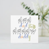 Daddy with a big heart kaart (Staand voorkant)