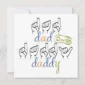 Daddy with a big heart kaart (Voorkant)