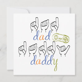 Daddy with a big heart kaart