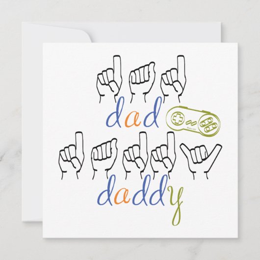 Daddy with a big heart kaart (Voorkant)