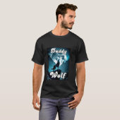 Daddy Wolf Matching Tribe Wolves Camping Pack Gelo T-shirt (Voorkant volledig)