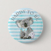 DADDY wordt Baby shower knop Koala Beer Themd