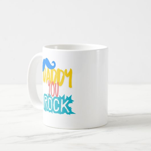 Daddy You Rock Classic Mok, 11 oz Koffiemok (Voorkant links)