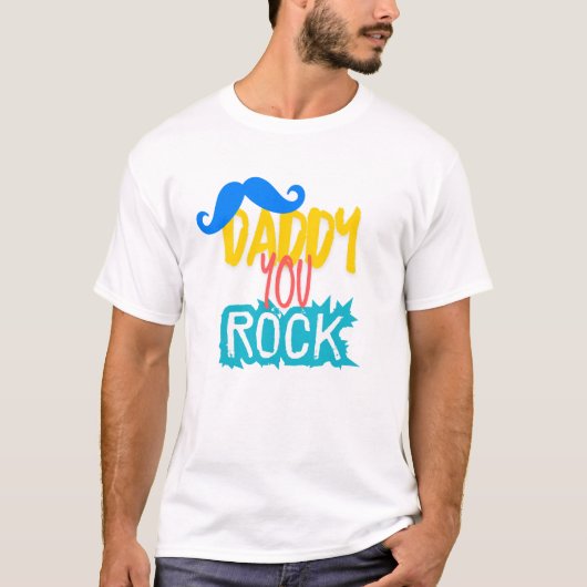Daddy You Rock T-shirt (Voorkant)