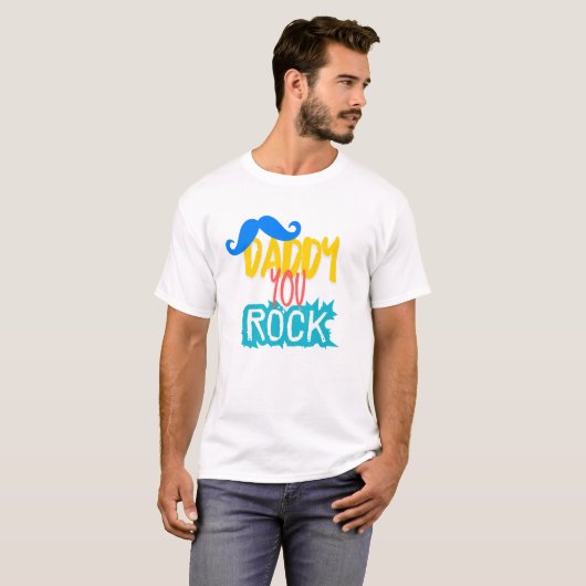 Daddy You Rock T-shirt (Voorkant volledig)