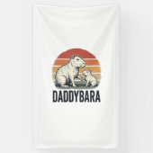 Daddybara Capybara Vintage Sunset Shirt Ontwerp_1 Spandoek (Verticaal)