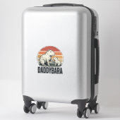 Daddybara Capybara Vintage Sunset Shirt Ontwerp_1 Sticker (Koffer)