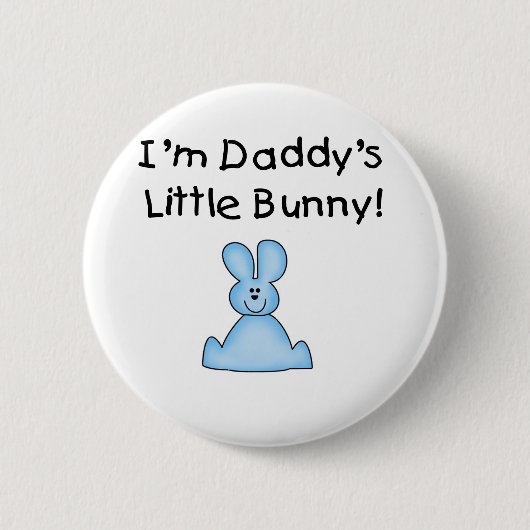 DADDYBUNNYPINK RONDE BUTTON 5,7 CM (Voorkant)