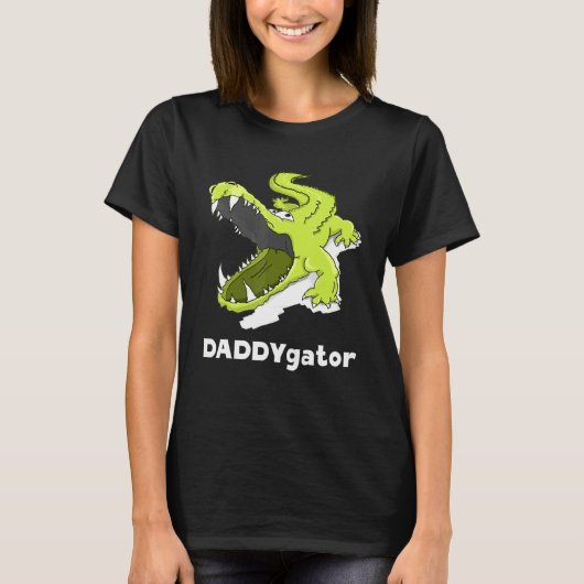 Daddygator vader Alligator Dad Papa Pun T-shirt (Voorkant)