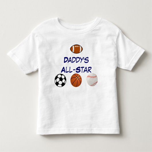 Daddy's All-Star Peuter T-shirt (Voorkant)