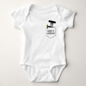 Daddy's Assistant, chiropractic baby, chiro tee,  Romper (Voorkant)